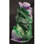 Chinese carved jade bird figure