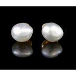 Pearl and 18ct yellow gold earrings by Paspaley