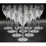 Ten Jasper Conran Stuart crystal red wine glasses