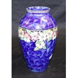Blue Maling "thumbprint" vase