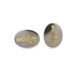 Special Forces sterling silver dress cufflinks