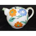 Art deco English hand painted teapot