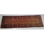 Antique Persian wool hall runner