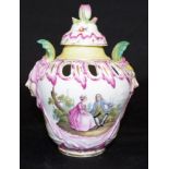 Antique KPM Berlin porcelain pot pouri