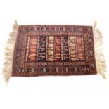 Afghan hand made wool rug