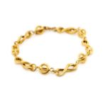 18ct yellow gold fancy link bracelet