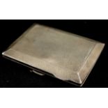 George V sterling silver cigarette case