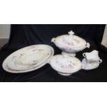 Six piece Limoges porcelain serving items