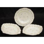 Three George III Derby ceramic plates