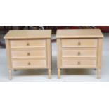 Pair of French style bedside chests