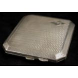 George V sterling silver cigarette case