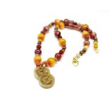 Mookaite beaded necklace