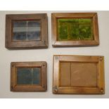 Four antique contact printing frames