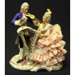 Dresden musical group lace figure