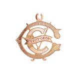 Victoria Golf Club 9ct rose gold medal