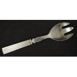 Georg Jensen silver handled serving fork