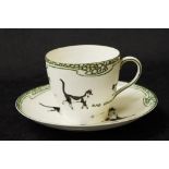 Royal Doulton Souter cats teacup & saucer