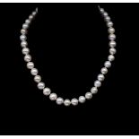 Cultured 10-12mm pearl necklace