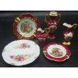 Five various Limoges items
