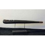 Carved Burmese carved opium pipe