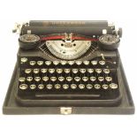 Vintage Underwood portable typewriter in hard case