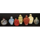 Seven various Chinese snuff bottles