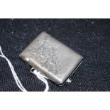 Edward VII sterling silver vesta