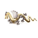 Costume jewellery dragon brooch