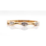 10ct rose gold diamond ring