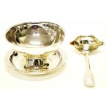 Christofle sauce bowl & ladle