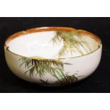 Japanese Satsuma Pagoda decorated bowl