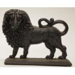 Cast iron lion door stop