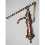 Vintage brass & copper pump