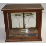 Vintage cased scientific scales