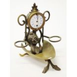 Antique Austrian pendulum brass clock