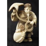 Japanese carved ivory netsuke