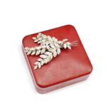 Jewel crest brooch in box