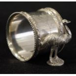 Australian silver plate figural napkin ring