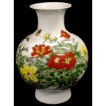 Chinese painted ceramic vase