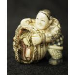 Japanese carved ivory netsuke