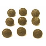 Collection Russian Police Uniform brass buttons