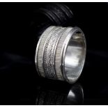 Victorian period sterling silver hinged bangle