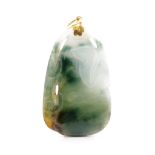 Vintage carved jade pendant