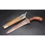 Vintage wooden handle dagger