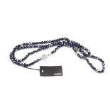 Rope length Mimco crystal beaded necklace