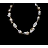 Baroque pearl necklace