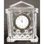 Waterford cut crystal desk clock