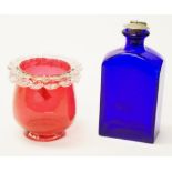 Holmegaard art glass flask/bottle