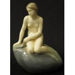 Royal Copenhagen ' Mermaid on the Rock' figure