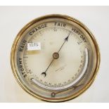 Vintage Short & Mason brass cased barometer